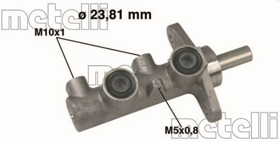 Obrázok Hlavný brzdový válec METELLI  050330