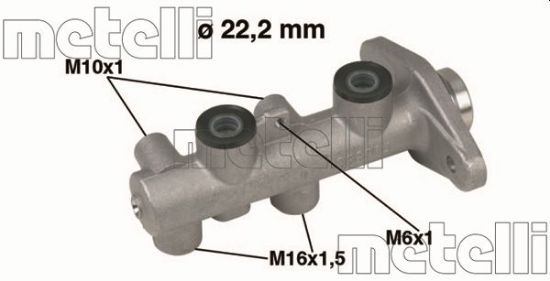 Obrázok Hlavný brzdový válec METELLI  050345