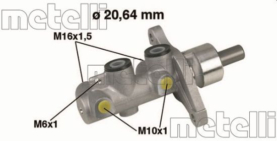 Obrázok Hlavný brzdový válec METELLI  050346