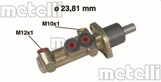 Obrázok Hlavný brzdový válec METELLI  050386
