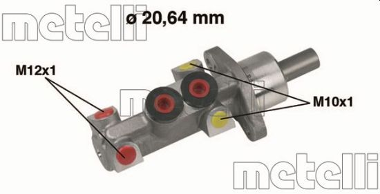 Obrázok Hlavný brzdový válec METELLI  050388