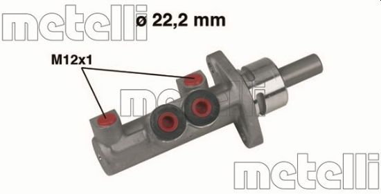Obrázok Hlavný brzdový válec METELLI  050403