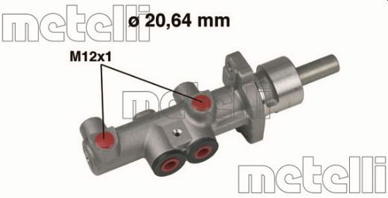 Obrázok Hlavný brzdový válec METELLI  050404