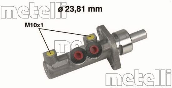 Obrázok Hlavný brzdový válec METELLI  050412