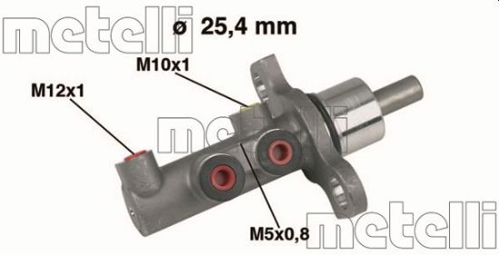 Obrázok Hlavný brzdový válec METELLI  050438