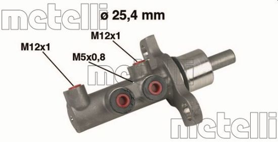 Obrázok Hlavný brzdový válec METELLI  050439