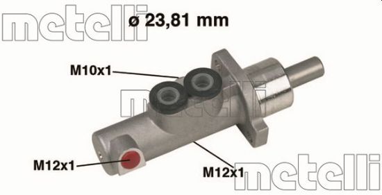 Obrázok Hlavný brzdový válec METELLI  050441