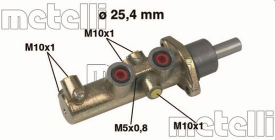 Obrázok Hlavný brzdový válec METELLI  050446