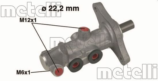 Obrázok Hlavný brzdový válec METELLI  050459