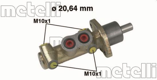 Obrázok Hlavný brzdový válec METELLI  050461