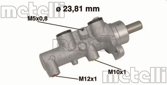 Obrázok Hlavný brzdový válec METELLI  050462