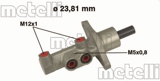 Obrázok Hlavný brzdový válec METELLI  050475