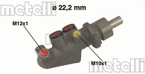 Obrázok Hlavný brzdový válec METELLI  050478