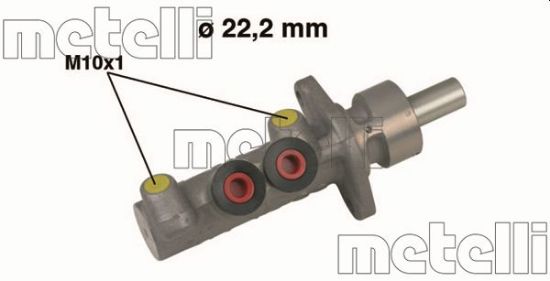 Obrázok Hlavný brzdový válec METELLI  050482