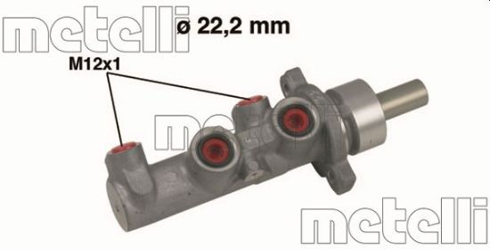 Obrázok Hlavný brzdový válec METELLI  050483