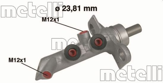 Obrázok Hlavný brzdový válec METELLI  050485