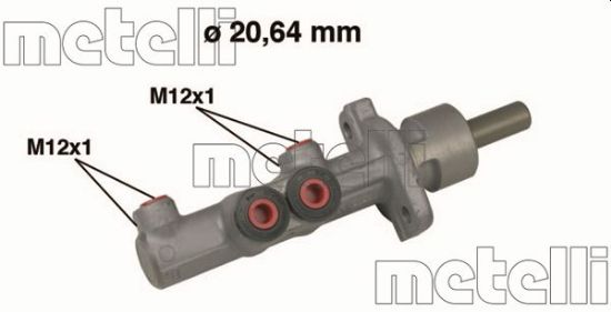 Obrázok Hlavný brzdový válec METELLI  050493