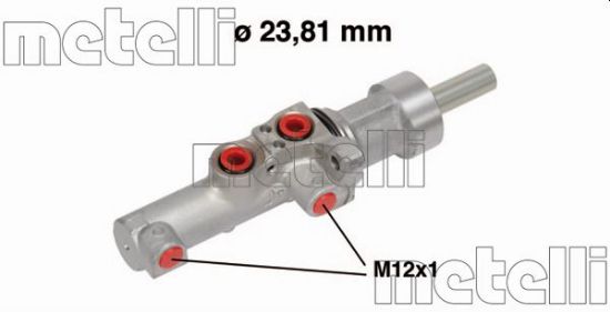 Obrázok Hlavný brzdový válec METELLI  050550