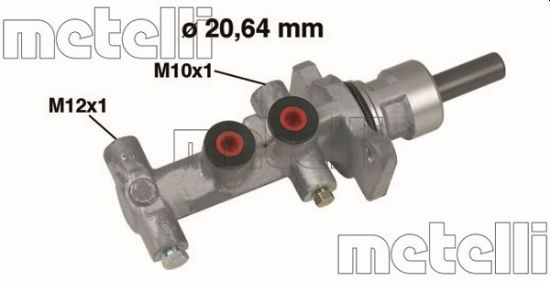 Obrázok Hlavný brzdový válec METELLI  050553