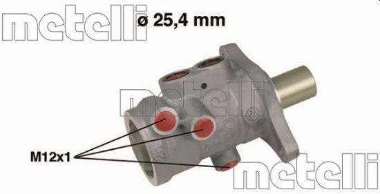 Obrázok Hlavný brzdový válec METELLI  050555