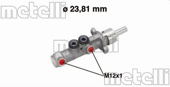 Obrázok Hlavný brzdový válec METELLI  050572