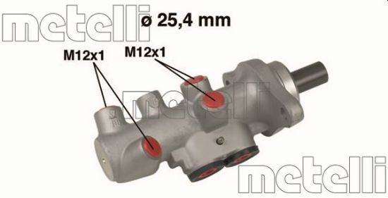 Obrázok Hlavný brzdový válec METELLI  050607