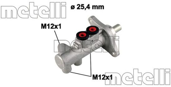 Obrázok Hlavný brzdový válec METELLI  050609