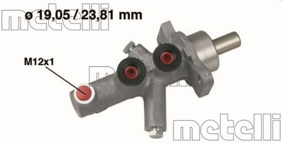 Obrázok Hlavný brzdový válec METELLI  050622