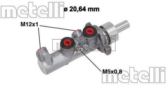 Obrázok Hlavný brzdový válec METELLI  050667