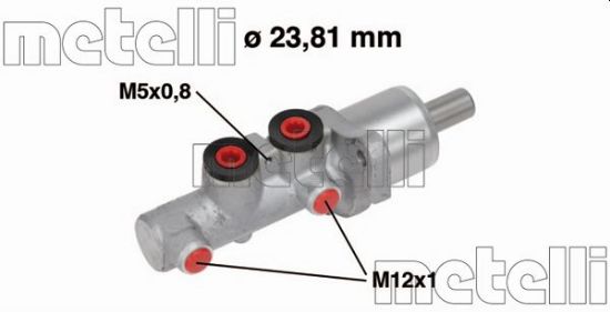 Obrázok Hlavný brzdový válec METELLI  050668