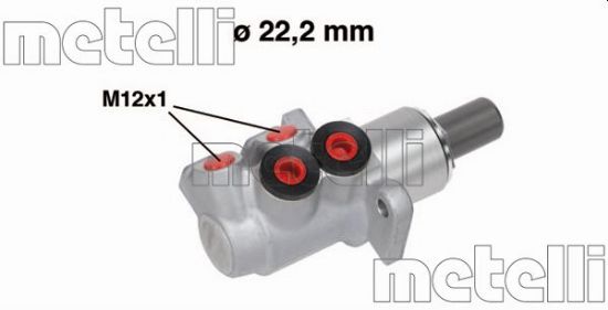 Obrázok Hlavný brzdový válec METELLI  050673