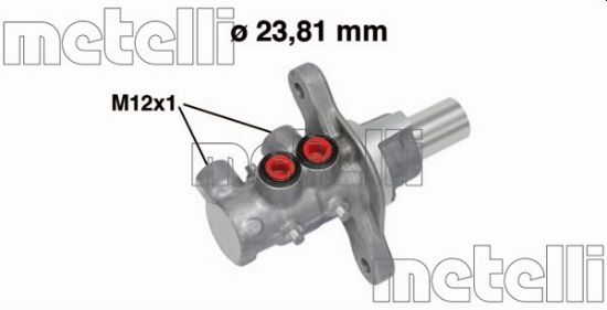 Obrázok Hlavný brzdový válec METELLI  050700