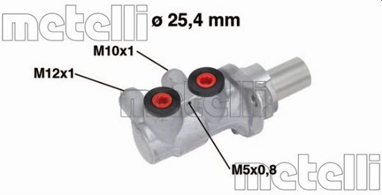 Obrázok Hlavný brzdový válec METELLI  050717