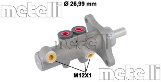 Obrázok Hlavný brzdový válec METELLI  050832