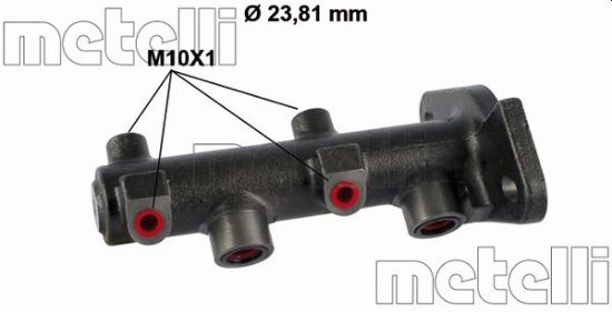 Obrázok Hlavný brzdový válec METELLI  050862