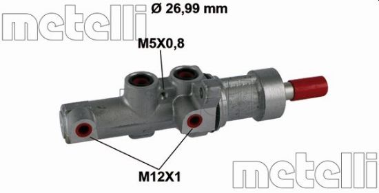 Obrázok Hlavný brzdový válec METELLI  050867