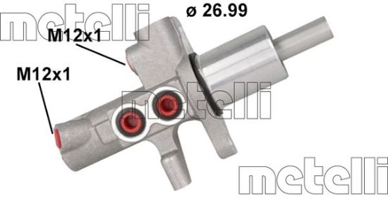 Obrázok Hlavný brzdový válec METELLI  050890