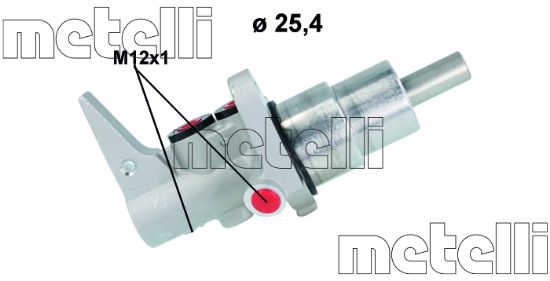 Obrázok Hlavný brzdový válec METELLI  051194