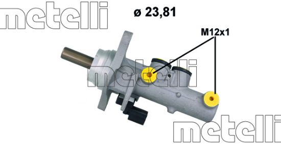 Obrázok Hlavný brzdový válec METELLI  051213