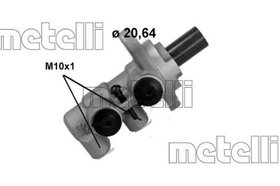 Obrázok Hlavný brzdový válec METELLI  051240