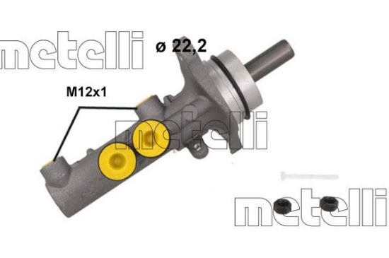 Obrázok Hlavný brzdový válec METELLI  051253