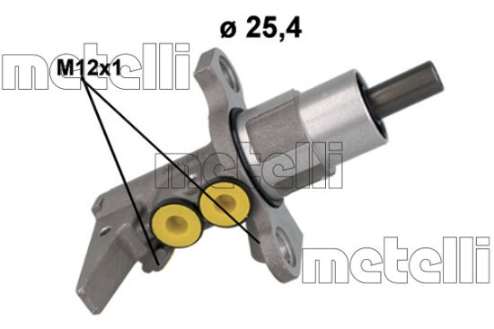 Obrázok Hlavný brzdový válec METELLI  051257
