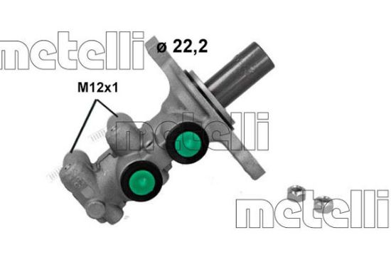 Obrázok Hlavný brzdový válec METELLI  051262