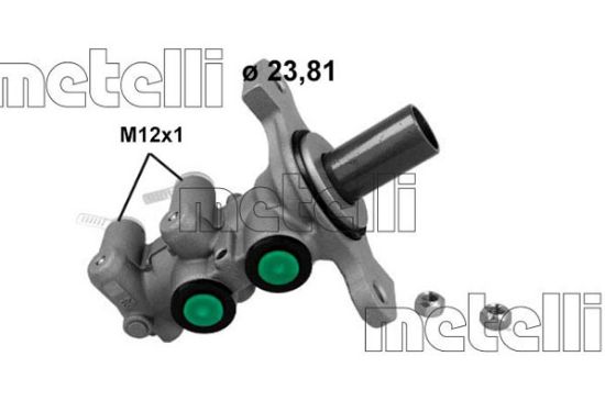 Obrázok Hlavný brzdový válec METELLI  051273