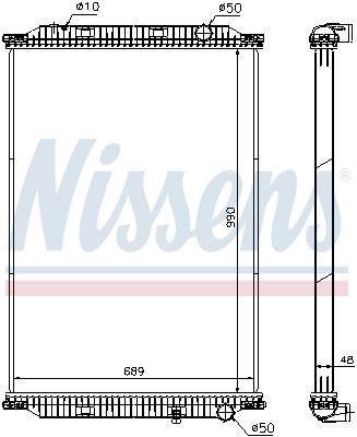 Obrázok Chladič motora NISSENS  637850