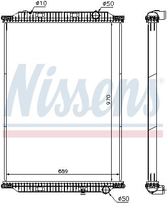 Obrázok Chladič motora NISSENS  637860