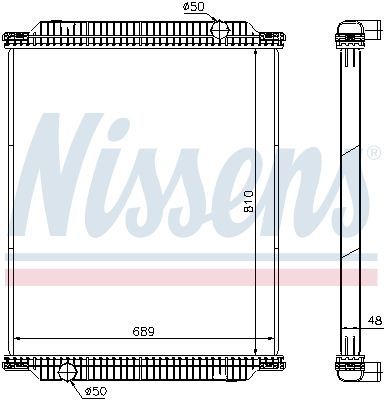 Obrázok Chladič motora NISSENS  67218