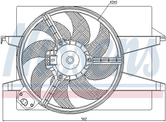 Obrázok Ventilátor chladenia motora NISSENS  85220
