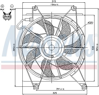 Obrázok Ventilátor chladenia motora NISSENS  85620