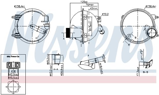 Obrázok Vyrovnávacia nádobka chladiacej kvapaliny NISSENS ** FIRST FIT ** 996148